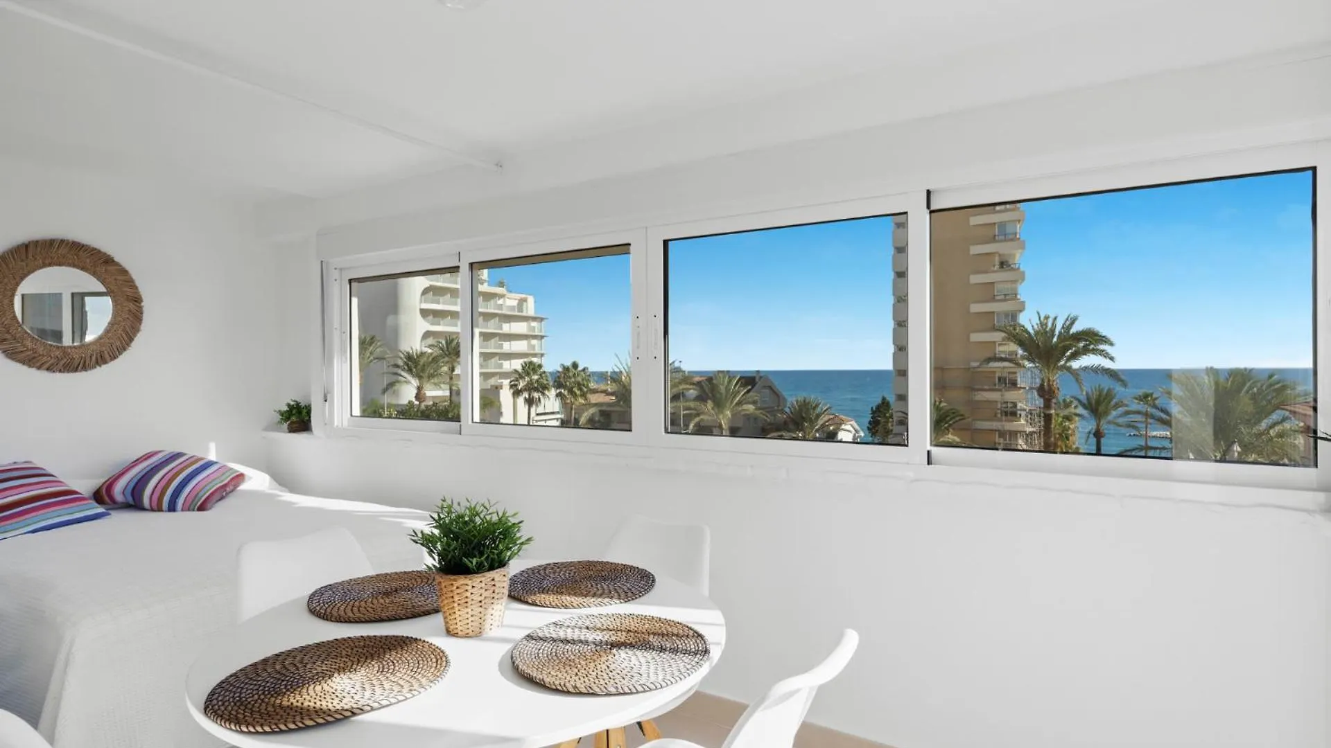 Penthouse Apartment In Benalmadena Costa, Beach - Seaview - Pool - 40M2 Private Terrace - One Bedroom - Sleeping Alcove Holiday home