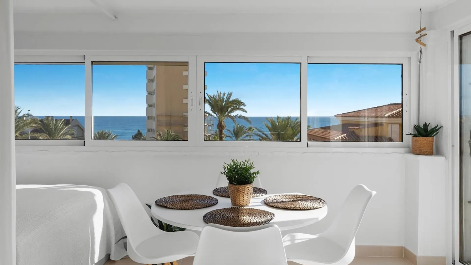 Penthouse Apartment In Benalmadena Costa, Beach - Seaview - Pool - 40M2 Private Terrace - One Bedroom - Sleeping Alcove